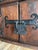 Spanish Late 19th Century Monumental Wooden Spanish Colonial Cabinet With Wrought Iron Doors and Lock For Sale - Image 3 of 7