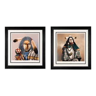 Jd Challenger’s Medicine Rattler and Wisdom of the Shaman Prints - Set of 2 For Sale