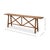 Brown Farmhouse Double X Base Console Table in Pine For Sale - Image 8 of 11