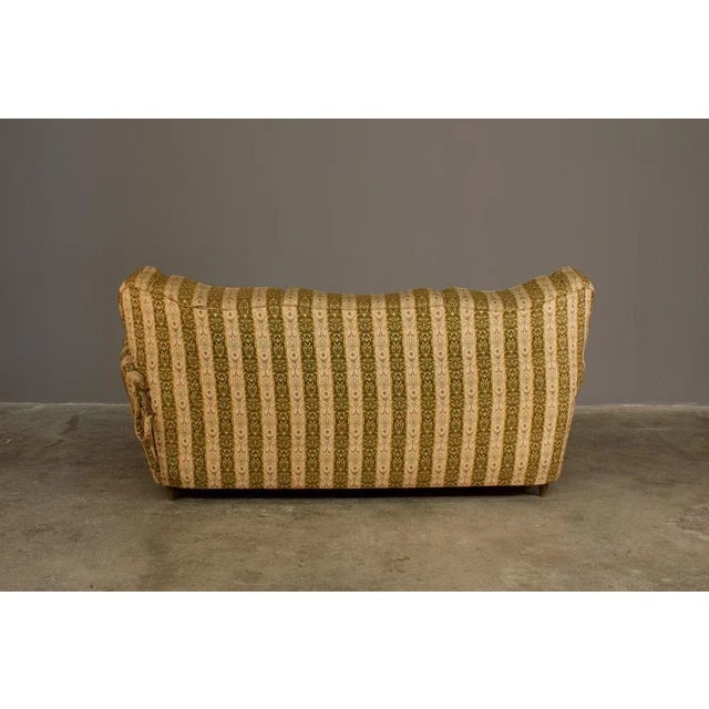 Beige Set of 3-Seater Sofa and Armchair, 1950s For Sale - Image 8 of 16