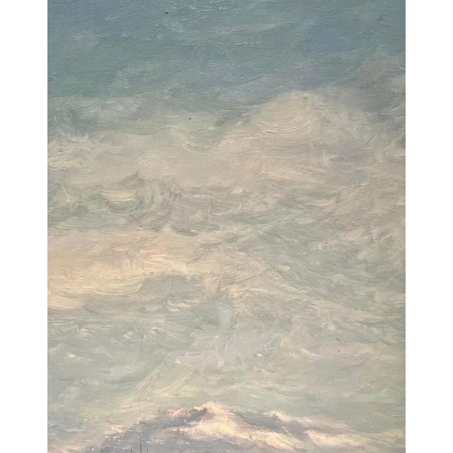 Claude Sauthier, Farm in Winter 2, Oil on Wood, 1970s For Sale - Image 8 of 13