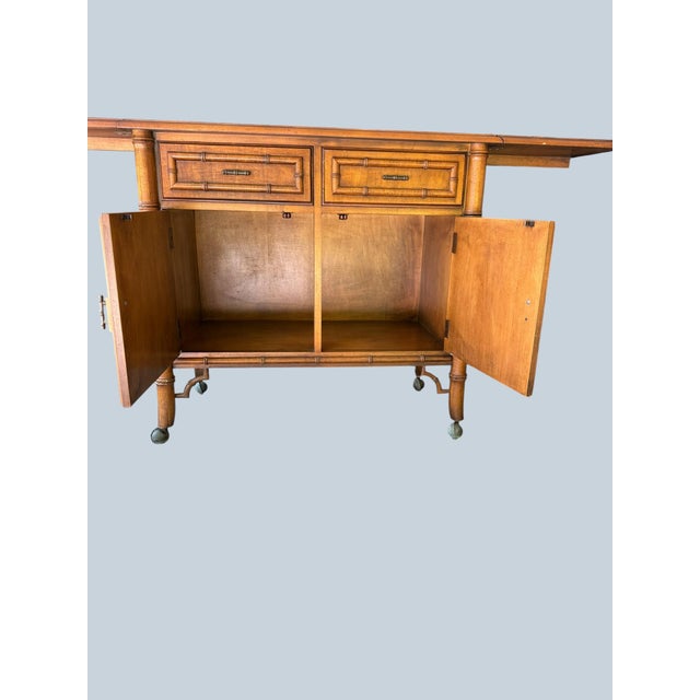 Bring iconic Palm Beach style to your home with this classic 1960s Dixie Furniture "Aloha" collection server. Brimming...