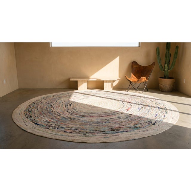 Textile Antique American Braided Rug For Sale - Image 7 of 7