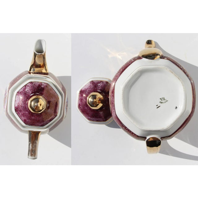 1930s 1930s Vista Alegre, Portugal Porcelain Tea Pot Depicting Angelica Kauffmann Paintings For Sale - Image 5 of 13