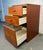 Mid 20th Century Modern Teak Filing Cabinet For Sale - Image 4 of 8