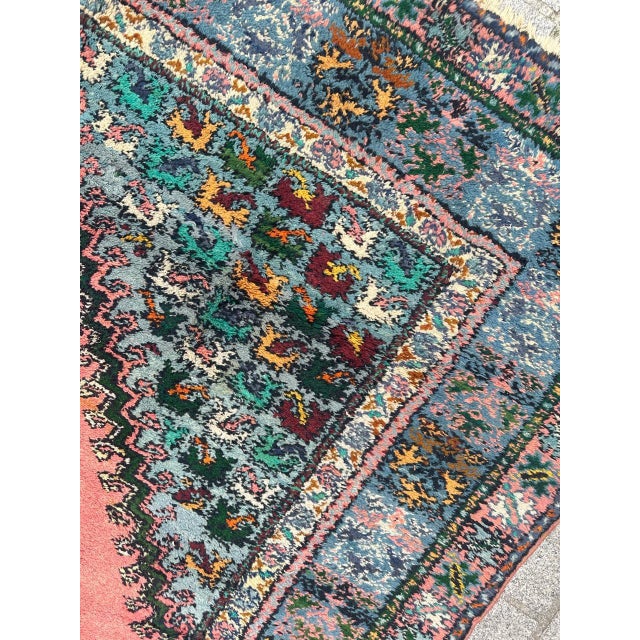 Vintage Moroccan Rustic Rabat Rug, 1960s For Sale - Image 11 of 18