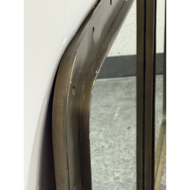 Gray Restoration Hardware Teen Pierced Metal Wall Mirror For Sale - Image 8 of 12