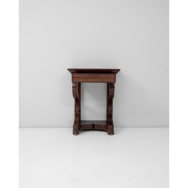 19th Century French Restauration Wooden Console Table in Original Patina For Sale - Image 17 of 18