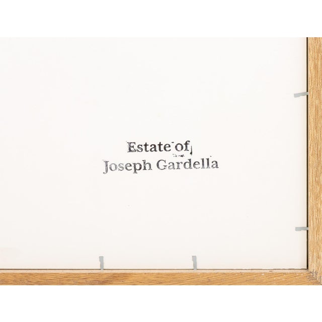 Joseph L. Gardella Zig-Zag Composition Mixed Media For Sale - Image 10 of 10