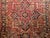 Vintage Persian Heriz Rug, Hand-Knotted Wool, Geometric Medallion Pattern, Red & Navy, 9x12 For Sale - Image 15 of 18