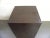 Mid-Century Modern Mid Century Modern Vintage Cube Accent Table Dark Brown For Sale - Image 3 of 6