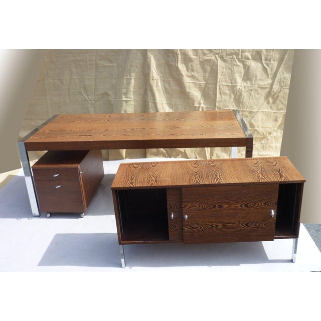 Rosewood Office Set, 1980s, Set of 3 For Sale - Image 12 of 13