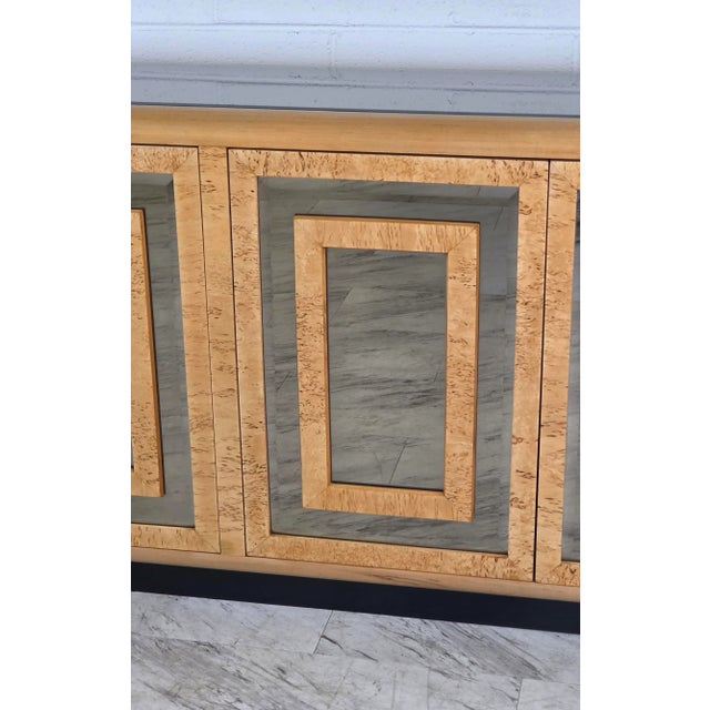 1970s Burlwood & Mirrored Glass Dresser by Romweber For Sale - Image 18 of 18