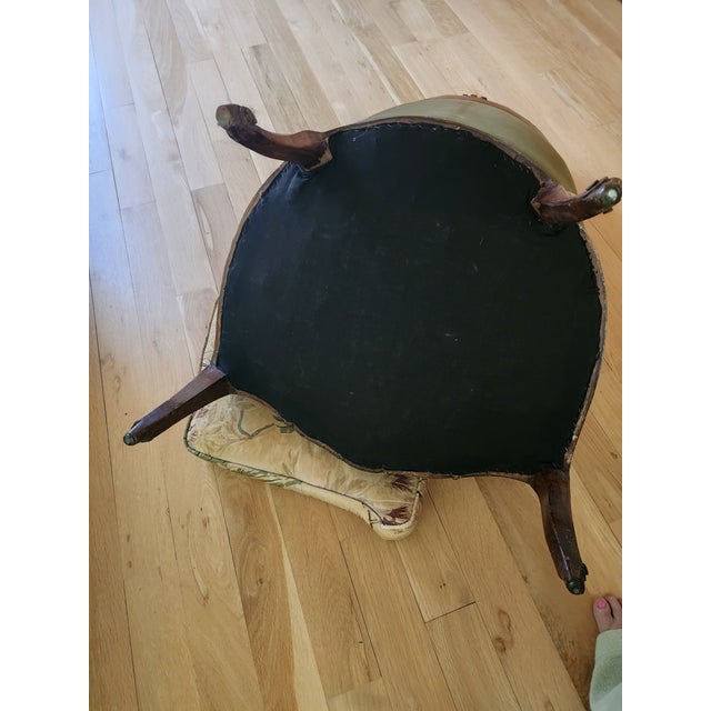 Beige Vintage Club Arm Chair For Sale - Image 8 of 8