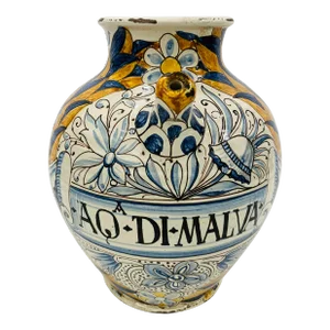 1980s Italian Faience Water Jug