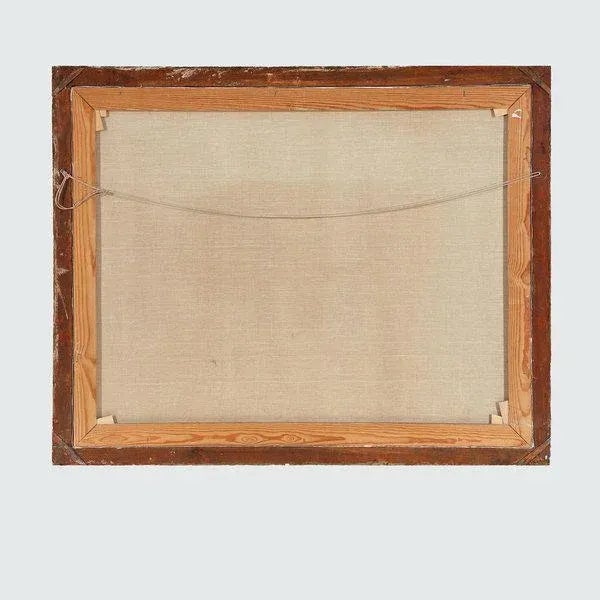 1960s Harald Hansen, Landscape with Bridge, 20th Century, Oil on Canvas, Framed For Sale - Image 5 of 9