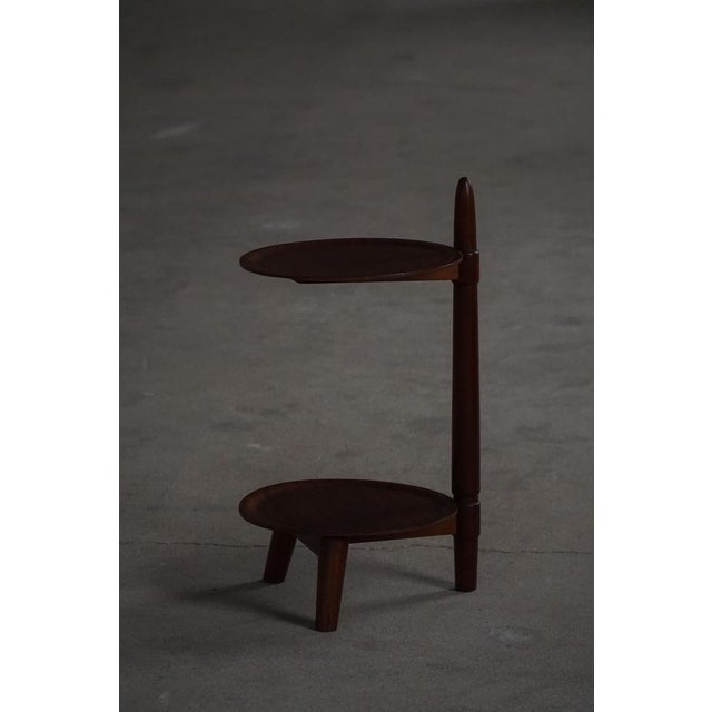 Mid-Century Modern Danish Two-Tier Side Table from Edmund Jørgensen, 1950s For Sale - Image 4 of 10