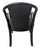 Black Vintage Italian Modern Black Lacquered Dining Chairs - Set of 8 For Sale - Image 8 of 9