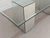 Large 1980s Karl Springer Style Mirrored Pedestal Dining Table, Thick Beveled Glass Top, Postmodern Hollywood Regency Table for 8 For Sale In Los Angeles - Image 6 of 6