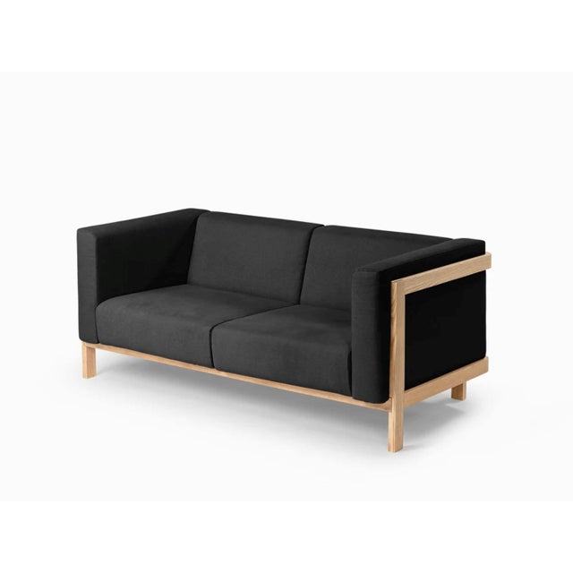 Sofa in Ash Wood and Anthracite Fabric by Julien Renault For Sale - Image 14 of 14