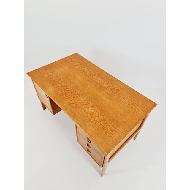 Vintage Danish Desk in Oak by Arne Vodder for GV Møbler, Denmark, 1960s For Sale - Image 10 of 18