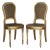 Pair of Early 20th Century French Louis XVI Style Gilted Dining Chairs with caned seats For Sale