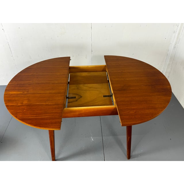 Wood Mid-Century Modern Danish Extendable Dining Table, 1950s For Sale - Image 7 of 11