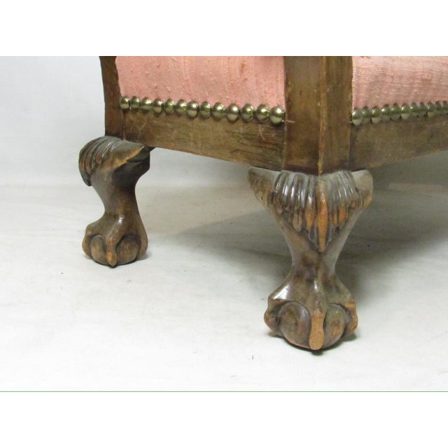 Antique English Foot Stool For Sale - Image 9 of 13