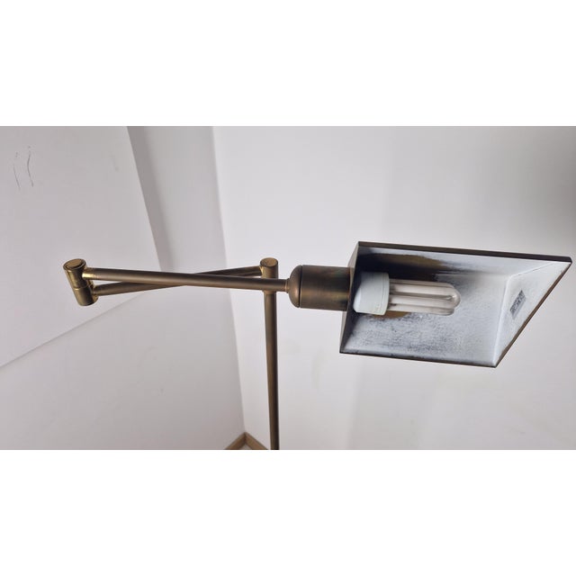 1960s Telescopic Floor Lamp for Reading in Brass, 1960s For Sale - Image 5 of 12