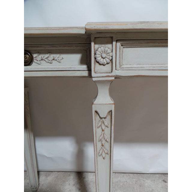 1950s Swedish Gustavian Style Console Table For Sale - Image 5 of 14