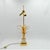 Brass Table Lamp with Golden Leaves by Boulanger, 1970s For Sale - Image 6 of 11