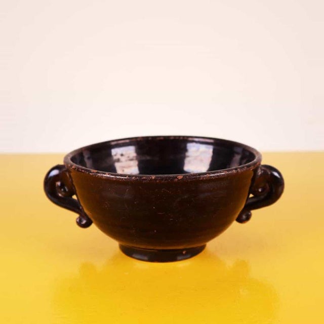 Bowl in Black Terracotta For Sale - Image 11 of 11