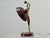 Table Lamp with Brass Arm and Lacquered Metal Shade, Italy, 1950s For Sale - Image 6 of 17