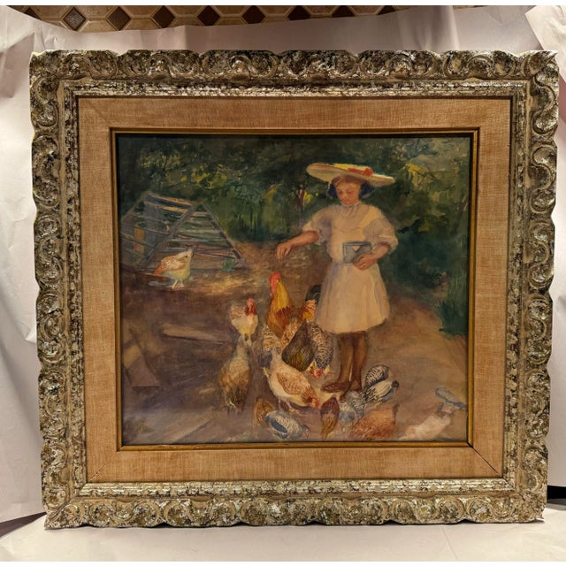 This listing is for a gorgeous French impressionist watercolor painting. The painting dates to the late 19th century and...