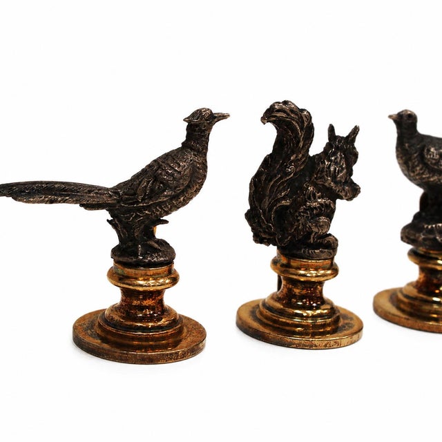 Vintage Italian Sterling Silver Place Card Holders from Gucci, 1960, Set of 6 For Sale - Image 4 of 12