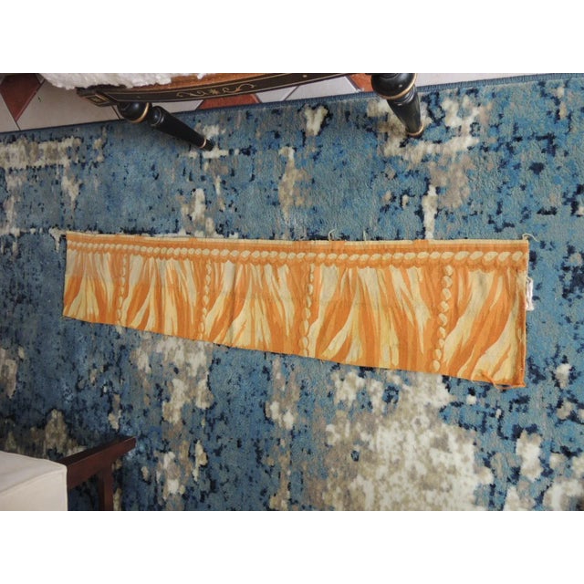 Antique Yellow and Gold Woven Aubusson Fragment #1 For Sale - Image 4 of 5