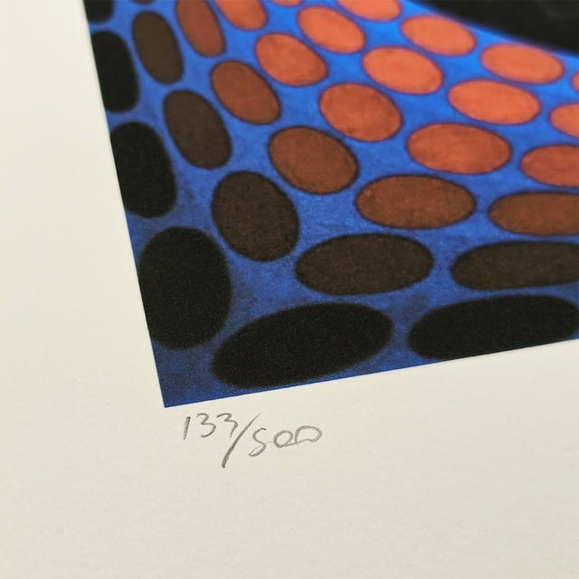 Victor Vasarely 1970s After Victor Vasarely Limited Numbered Edition Lithograph. For Sale - Image 4 of 7
