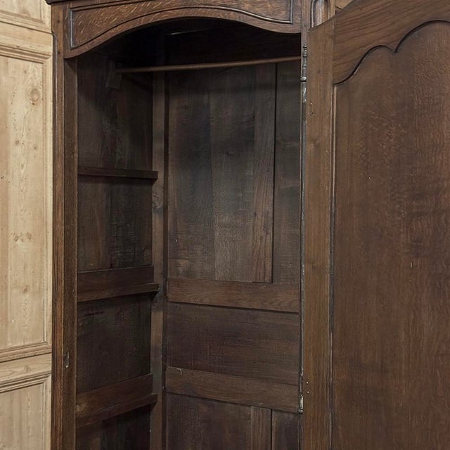 19th Century Country French Oak Bonnetière ~ Petite Armoire For Sale - Image 16 of 18