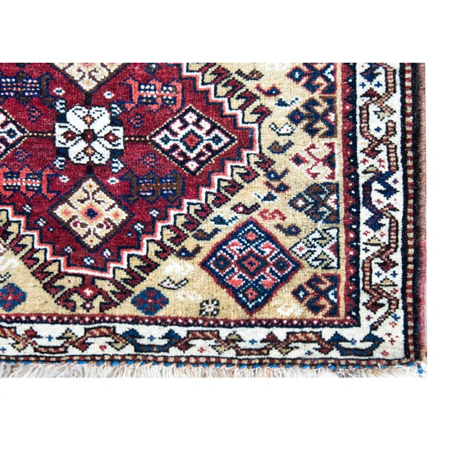 Textile Early 20th Century Persian Afshar Rug For Sale - Image 7 of 10