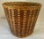 Vintage Wicker Waste Basket For Sale - Image 4 of 7