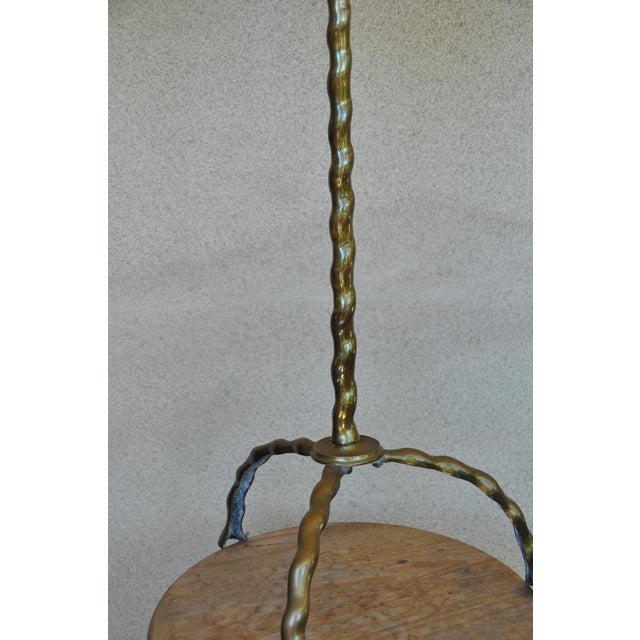 Antique Bronze Windmill Fireplace Tool Holder in the Style of Oscar Bach For Sale - Image 11 of 12