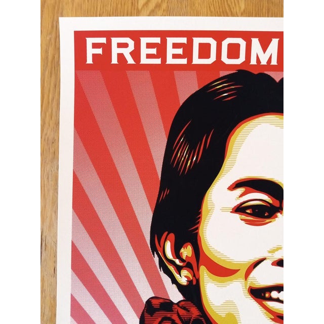 Shepard Fairey (Obey), Freedom to Lead (aung San Suu Kyi), Screenprint For Sale - Image 6 of 10