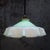 1950s French Green Opaline Glass and Brass Pendant Lamp For Sale - Image 5 of 7