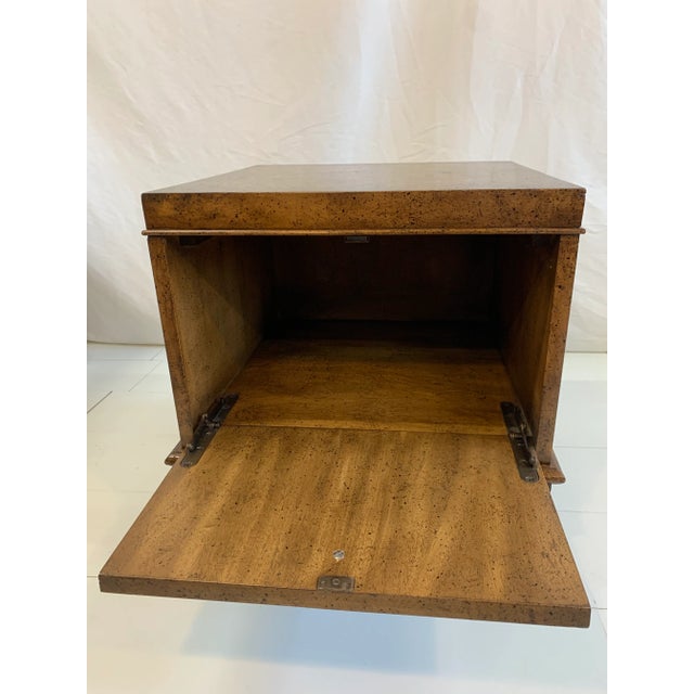1940s Vintage Weiman Burlwood Side Table For Sale In Boston - Image 6 of 13