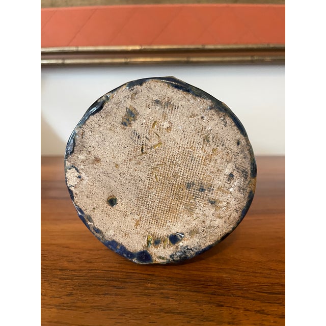 1990s Vintage Coiled Abstract Pottery Vase For Sale - Image 5 of 8