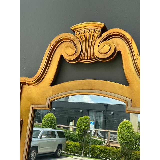 Vintage Ornate Gold Wall Mirror For Sale - Image 9 of 14