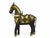 Vintage Hand Carved Wood & Mosaic Brass and Copper Inlaid Horse Figurine For Sale - Image 4 of 11
