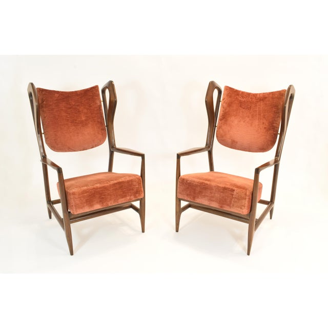 Wood Triennale Armchairs by Gio Ponti for Isa Bergamo, Italy, 1951, Set of 2 For Sale - Image 7 of 9