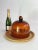 Serving Tray Cloche Plate Bell for Cheese or Fruit in Rattan and Glass Italy Dimensions of the bell with the rattan base...