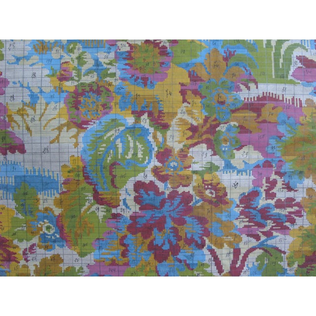 1920s 1920s French Tapestry Design Gouache Painting For Sale - Image 5 of 12